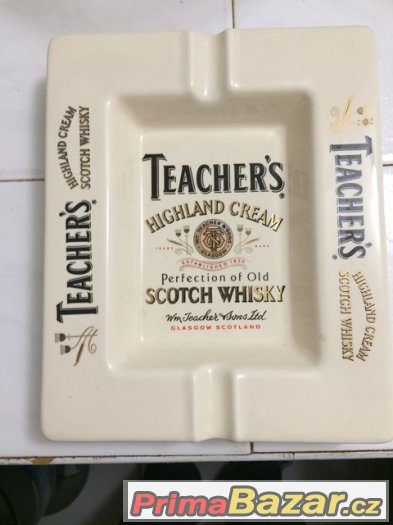 Originál keramický popelník Stotch Whisky Teachers – fotografie 1