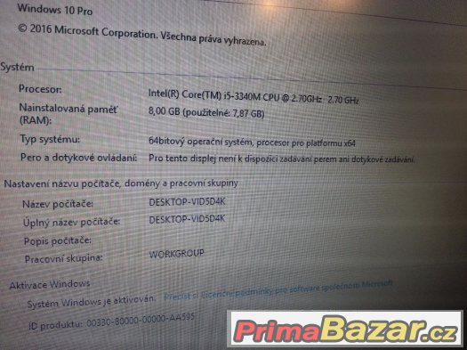 HP Elitebook 8470P 8GB RAM, SSD, WIN 7/10 – fotografie 5