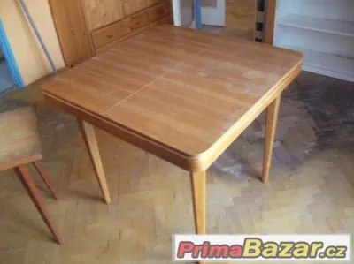 retro stůl rozkládací, cena 1500,-Kč