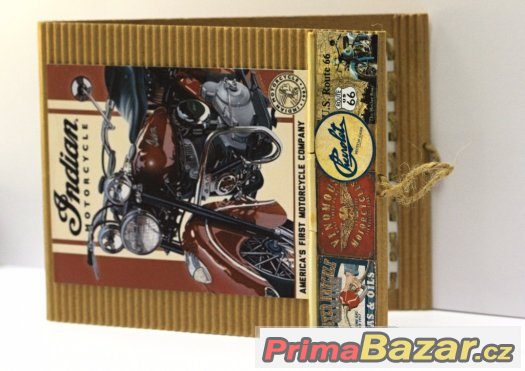 Retro přání "Motorka" - NOVÉ – fotografie 1