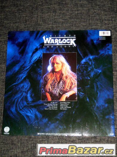 Prodám LP Warlock – Triumph And Agony (1987) Limited Edition – fotografie 2