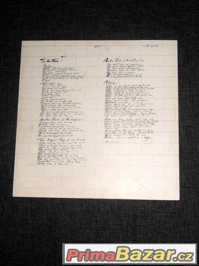 Prodám 2LP Pink Floyd ‎– The Wall (1979) – fotografie 5