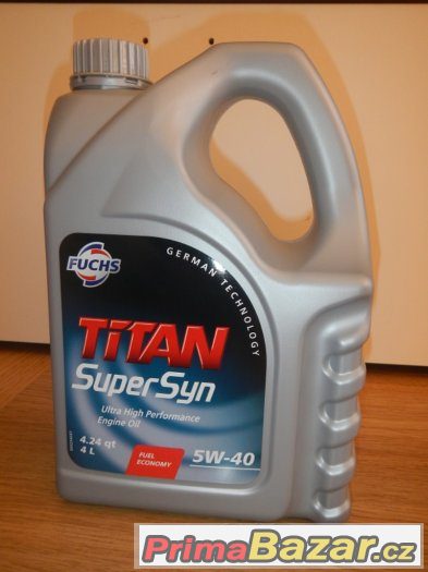 Syntetický motorový olej Fuchs 5W-40 4l – fotografie 1