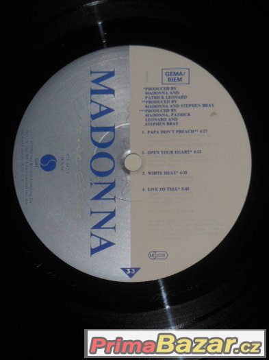 Prodám 3x LP Madonna – fotografie 4