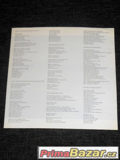 Prodám LP U2 ‎– The Joshua Tree (1987) – fotografie 3