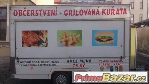 PRODEJNI STÁNEK PRO GRILOVANI KURAT + FASTFOOD – fotografie 1