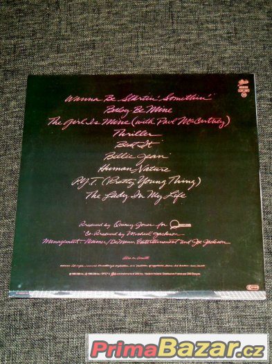 Prodám LP Michael Jackson ‎– Thriller (1982) – fotografie 2