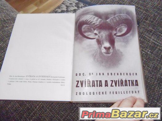 Zvířata a zvířátka,Doc.Dr.Obenberger rok v.1944 ,1.vydání – fotografie 1