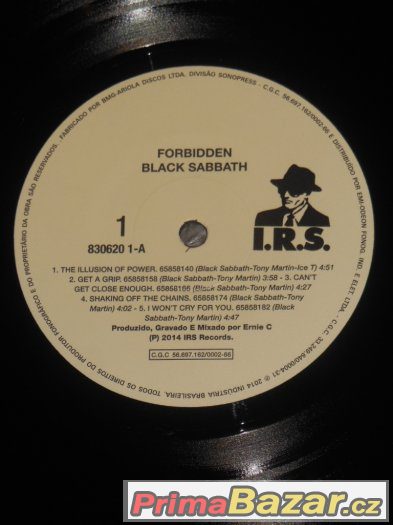 Prodám LP Black Sabbath ‎– Forbidden – fotografie 3