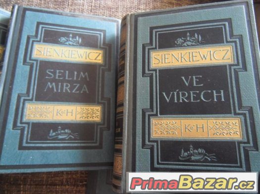 Henryk .Sienkiewicz-9 knih Art Deco -kůže,krásný stav,1928 – fotografie 2
