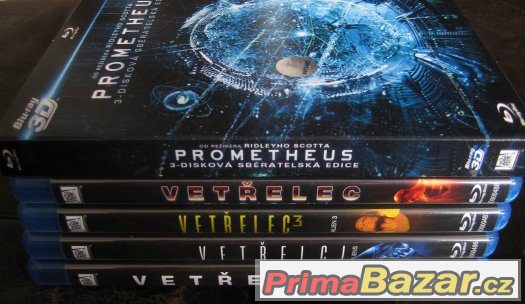 Vetřelec kompletní sága 1-4 (Blu-ray) + Prometheus 3D+2D – fotografie 1