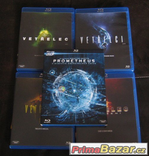 Vetřelec kompletní sága 1-4 (Blu-ray) + Prometheus 3D+2D – fotografie 2