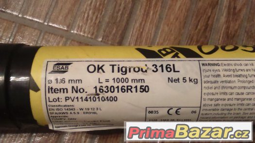 Drát PRO TIG - ESAB OK TIGROD 316L – fotografie 2