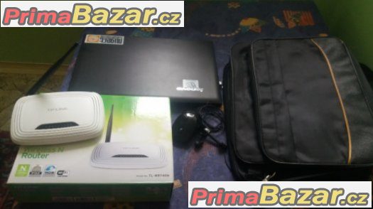 nootebook,mys, sluchatka a modem – fotografie 1