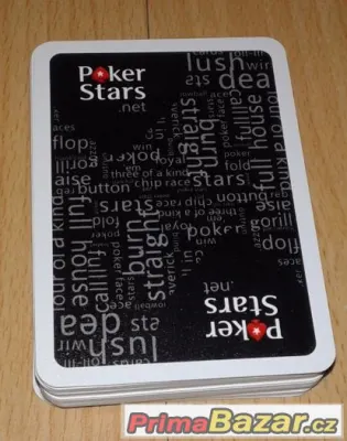 celoplastové hrací karty poker stars 100% plast doprava zdar