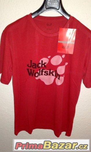 funkční tričko Jack Wolfskin L a XL červené doprava zdarma – fotografie 1