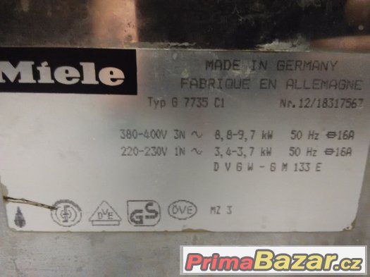 myčka MIELE G7735 – fotografie 4