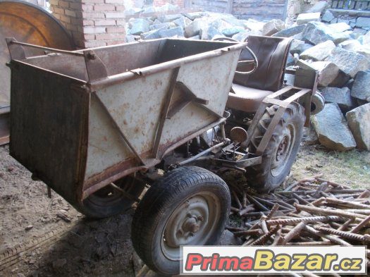 Malotraktor domácí výroby,dampr – fotografie 1