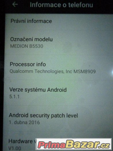 Smartphone MEDION® LIFE® E5504 – fotografie 3