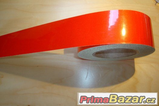 Výstražná reflexní samolepící páska DxŠ 40 m x 5 cm – fotografie 4