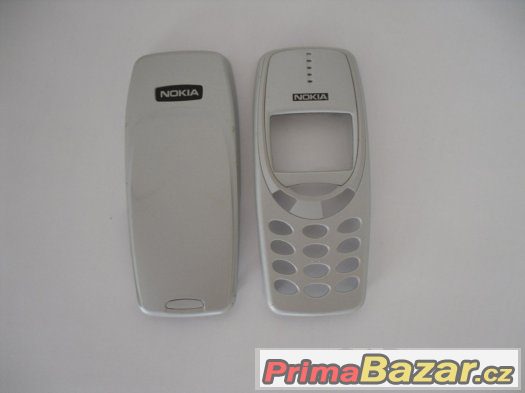 Kryt originální Nokia 3310, stříbrný. – fotografie 1