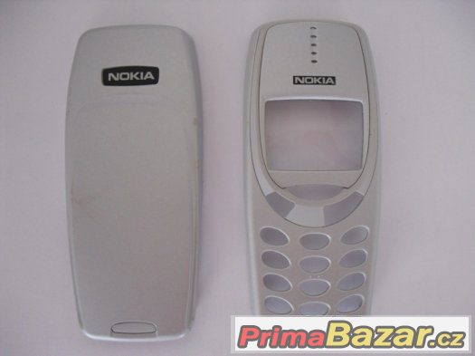 Kryt originální Nokia 3310, stříbrný. – fotografie 3