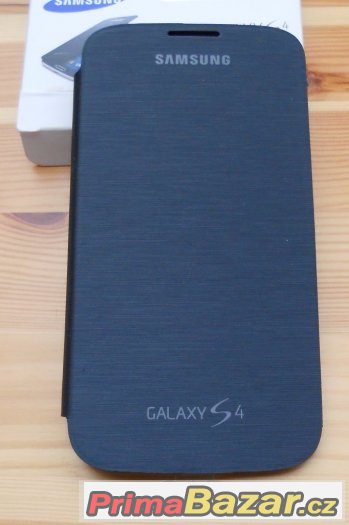 Samsung Galaxy S4 i9505 - Flip Pouzdro Šedo-Černé – fotografie 1