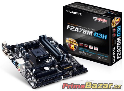 Prodám ZK: Gigabyte GA-F2A78M-D3H FM2/FM2+ AMD.. – fotografie 1
