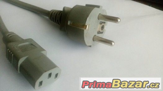 Napájecí kabel šedý (2m) – fotografie 1
