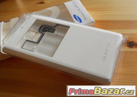 Originál Samsung S-View Pouzdro White pro G900 Galaxy S5 – fotografie 3