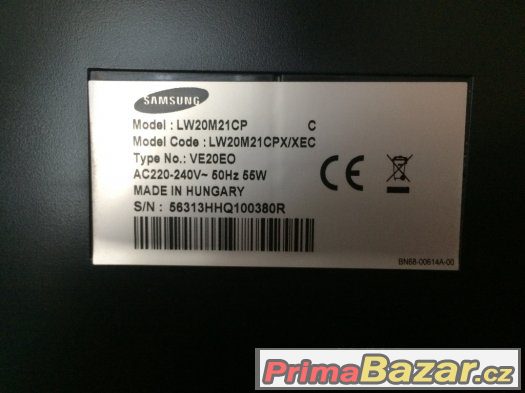 TELEVIZE LCD TV SAMSUNG - 51cm (20") - perfektní stav – fotografie 3