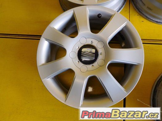 Seat Toledo, Leon 5x112 R16 ET50 - 4x orig. ALU disky Seat – fotografie 3