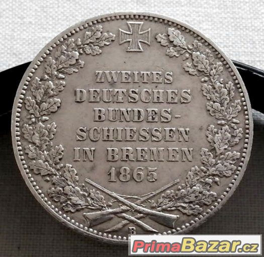 Tolar střelecký 1865 B, město Brémy - R – fotografie 2