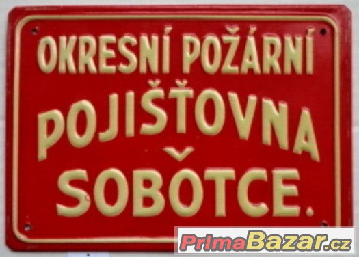 Tabulka pojišťovny v Sobotce – fotografie 1