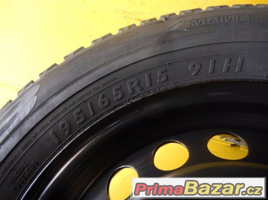 5x112 R15 Škoda Octavia II,VW Golf V - zimní plechová sada – fotografie 2
