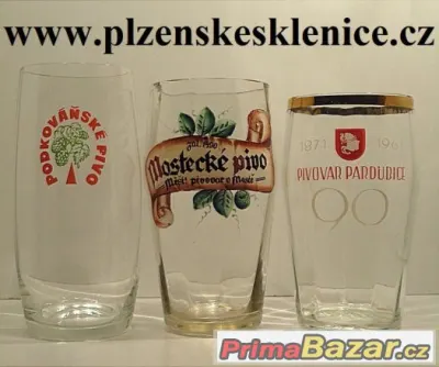 KOUPÍM PIVNÍ SKLENICE, PŮLLITRY,TŘETINKY- DOBŘE ZAPLATÍM