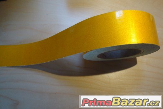 Výstražná reflexní samolepící páska DxŠ 40m x 5 cm – fotografie 4