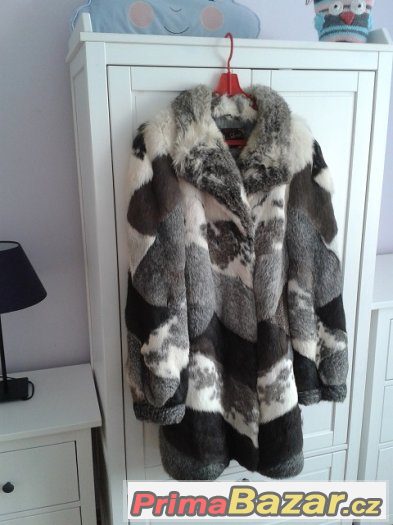 Nový dámský králičí kožich, vel. XL-XXL – fotografie 1