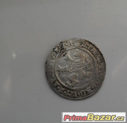 4x mince Stříbrná mince bílý groš Maxmilíán 1574 – fotografie 3