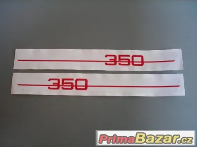 Jawa 350/634 sada samolepky boční schránky