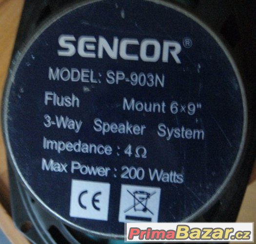 Reproduktory do auta, Sencor a Tesla – fotografie 2