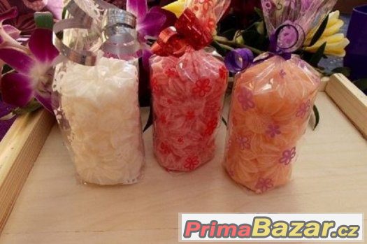 Ručně vyráběné palmové svíčky – Kytička – fotografie 3