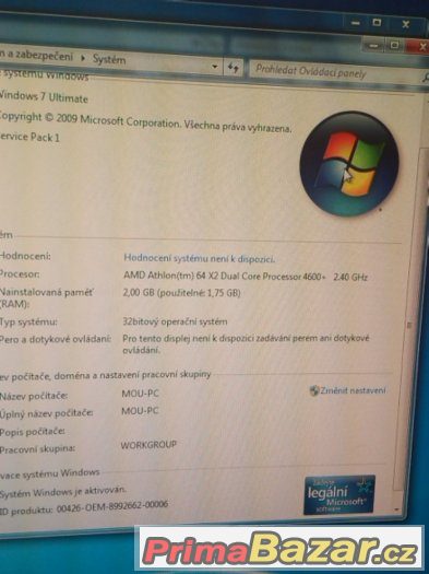 Prodám PC AMD ATHLON 64 x 2 4600+ 2.40GHZ – fotografie 5