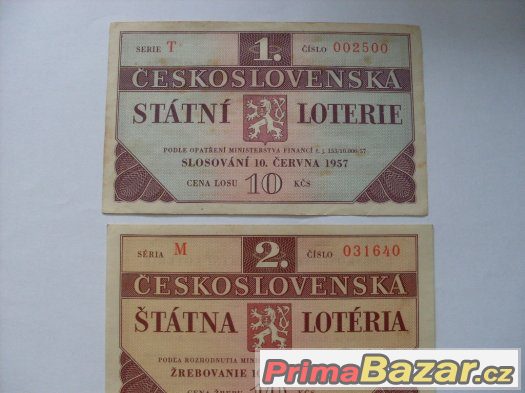 Losy Československé státní lotérie – fotografie 1