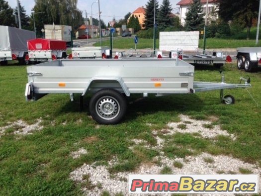 Jednoosý přívěs 245x145cm, 130km/h, listové odpružení – fotografie 3