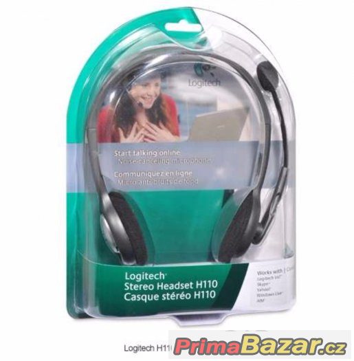 NOVÉ Logitech Stereo Headset H110 PC 390.- BOMBA CENA – fotografie 2