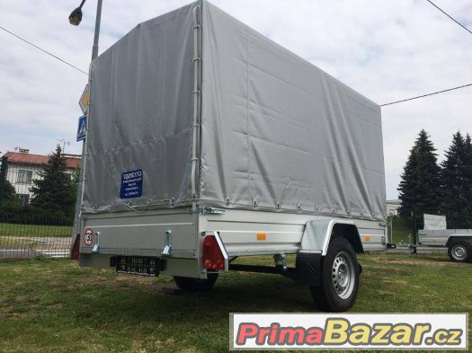 Profi jednoosý přívěs 295x145cm,listové péra, 750kg – fotografie 3