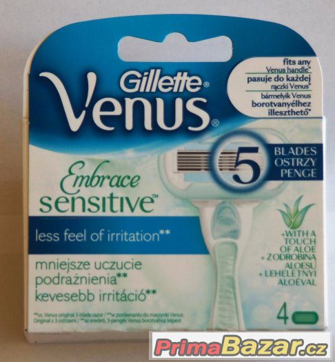 Gillette Venus ProSkin Sensitive náhradní hlavice 4 ks – fotografie 1