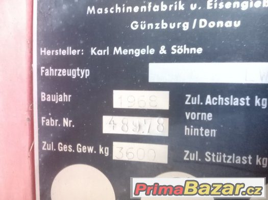 Prodám sběrací vůz Mengele LW 19 S – fotografie 5