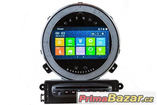 6,2" Dotykové rádio Mini Cooper - GPS, DVD, MP3,  – fotografie 1